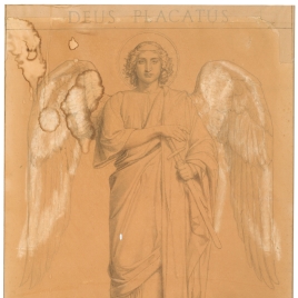 Ángel con espada (Capilla de la Eucaristía, iglesia de Nuestra Señora de Loreto, París)