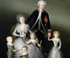 Los duques de Osuna y sus hijos