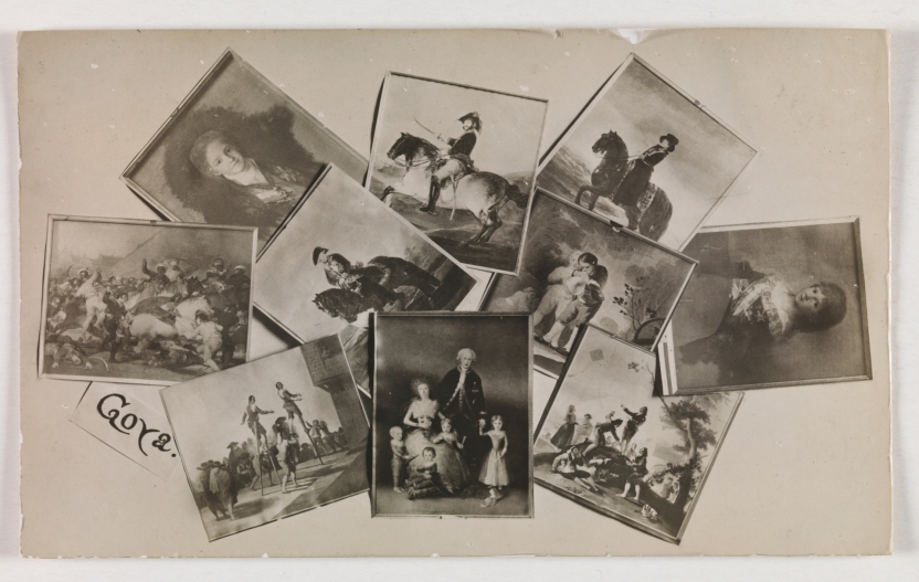 Imagen de la obra: "Postal con pinturas de Goya"
