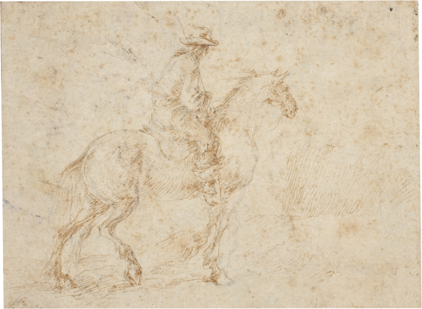 Imagen de la obra: "Apunte de soldado a caballo"