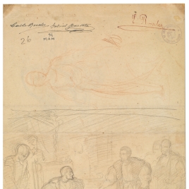Visita de Carlos V a Francisco I en la Torre de los Lujanes. Tobías y el ángel / Francisco I sentado con un paje y un caballero. San Rafael