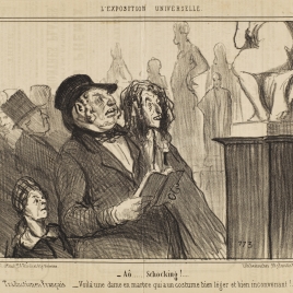 Aô…. Schocking!... Traductionen Français – Voilà une dame en marbre qui a un costume bien léger et bien inconvenant!