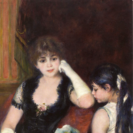 Invitación para la inauguración de la exposición "Pasión por Renoir. La colección del Sterling and Francine Clark Art Institute"