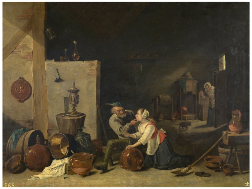 Imagen de la obra: "El viejo y la criada"