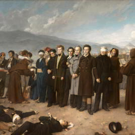 Fusilamiento de Torrijos y sus compañeros en las playas de Málaga. Antonio Gisbert