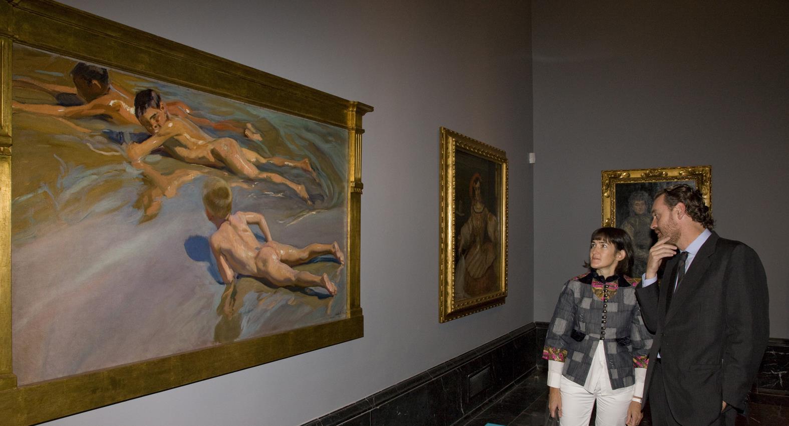 La ministra de Cultura visita las nuevas salas del Museo dedicadas al siglo XIX que se inaugurarán próximamente
