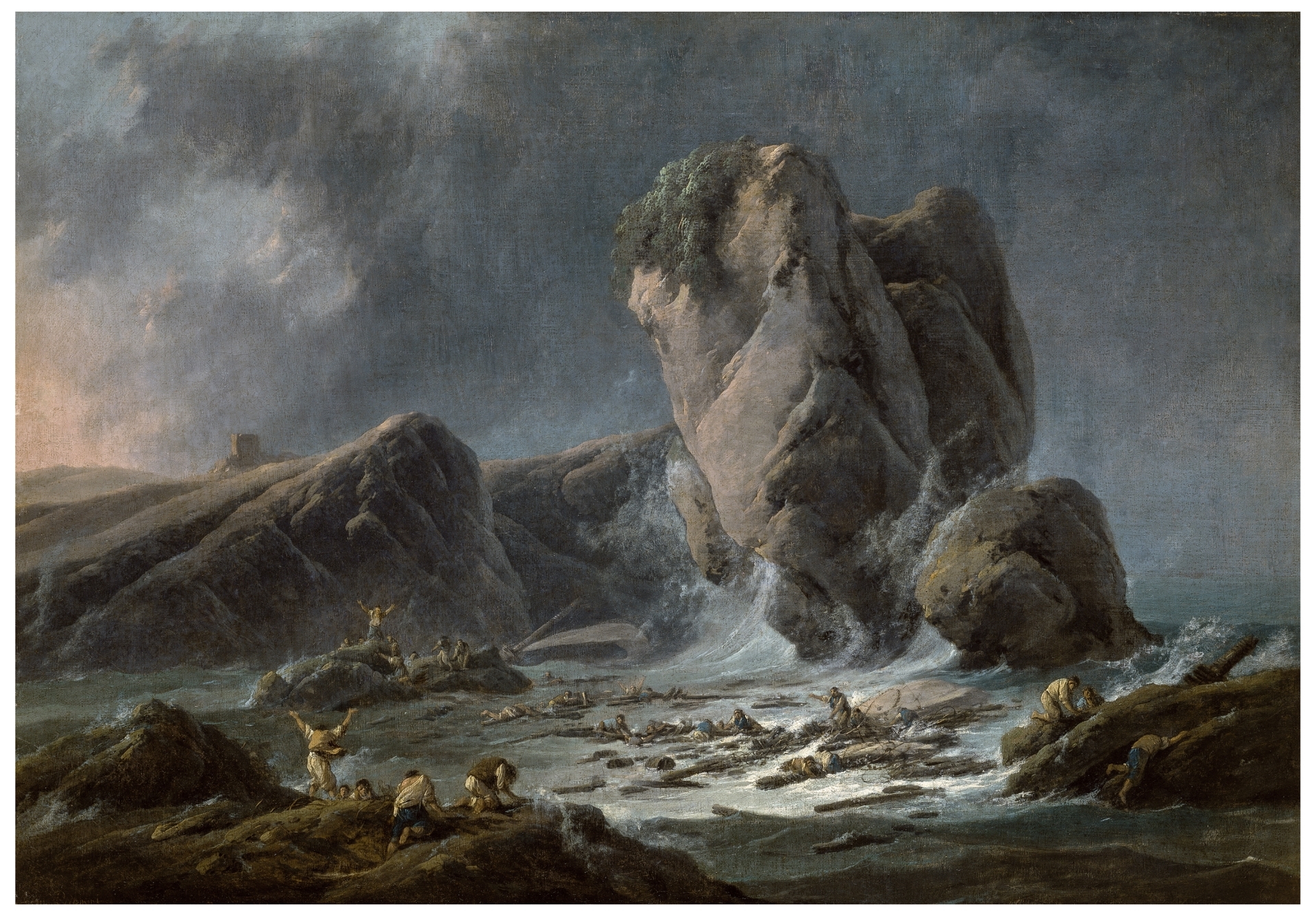 Shipwreck Survivors reaching the Coast - The Collection - Museo