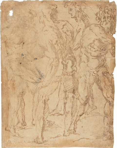 Imagen de la obra: "Cinco figuras masculinas desnudas"