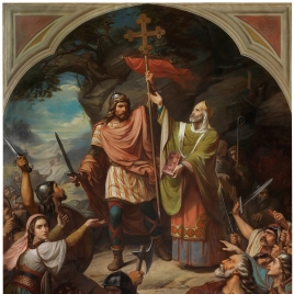 Don Pelayo en Covadonga