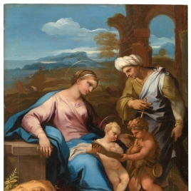 The Holy Family with Saint Elisabeth and the Infant Saint John the Baptist