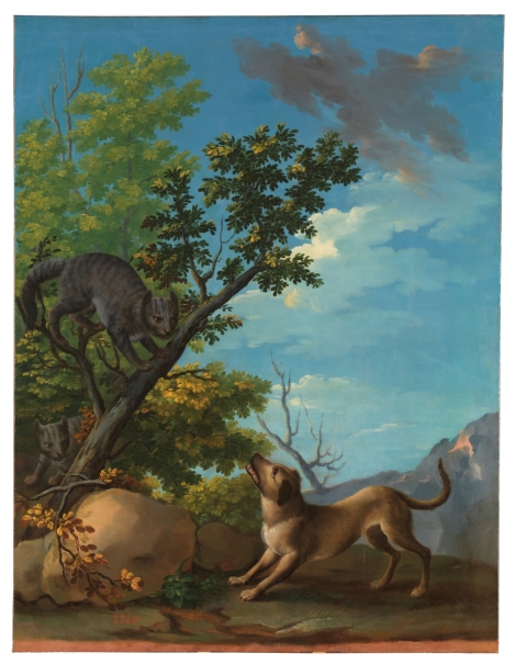 Image of the artwork: "Dog and Cats"