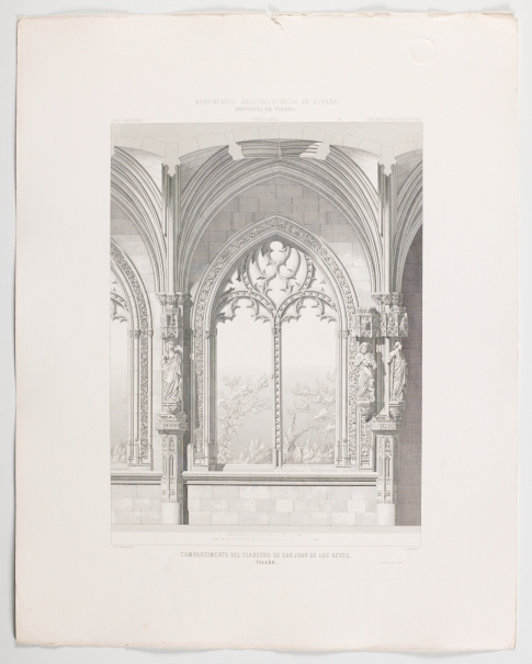 Imagen de la obra: "Compartimento del claustro de San Juan de los Reyes en Toledo"