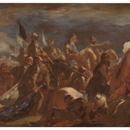 Rendición del ejército francés en la Batalla de San Quintín