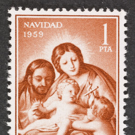 Serie de sellos La Sagrada Familia de Goya