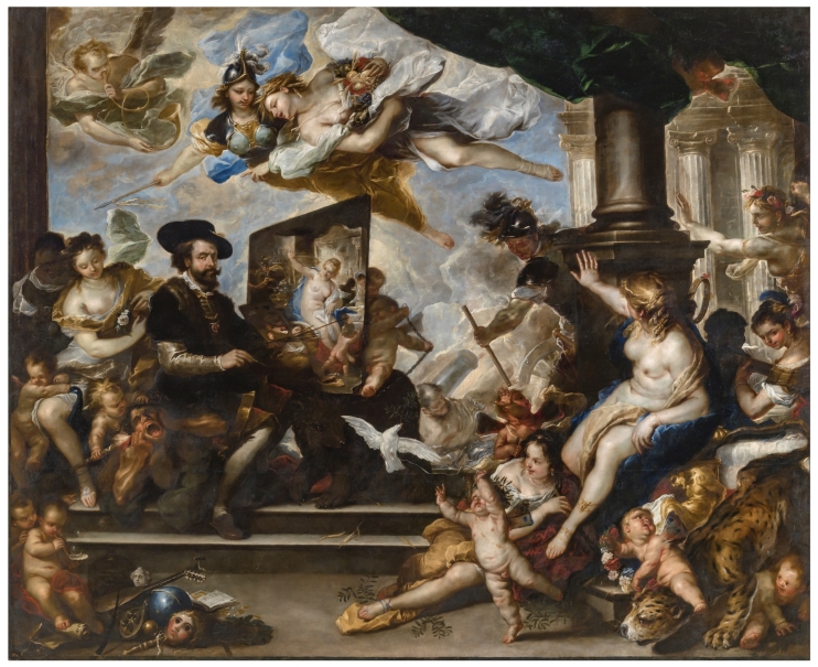 Rubens pintando la Alegoría de la Paz