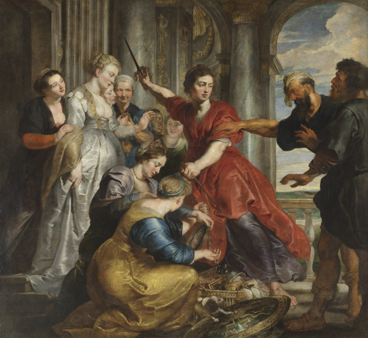 A large picture painted by Rubens and his assistants