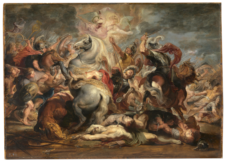A painting by the workshop with a figure added by Rubens