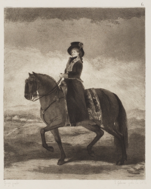 Imagen de la obra: "La reina María Luisa a caballo"