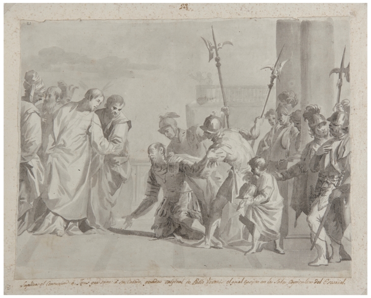 Imagen de la obra: "Jesús y el centurión"