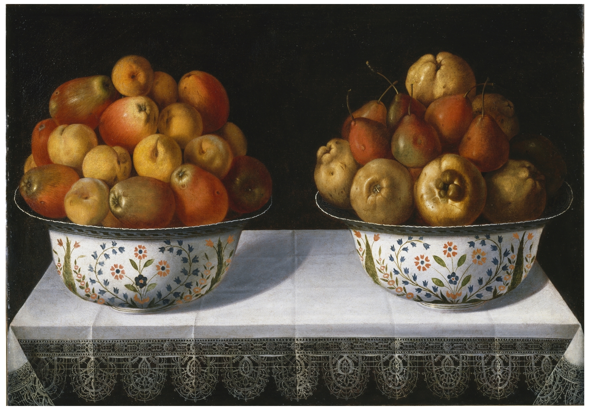 Dos fruteros sobre una mesa - Colección - Museo Nacional del Prado