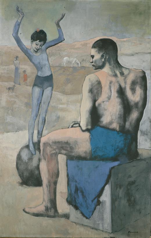The invited work: Acrobat on a Ball, Picasso - Exhibition - Museo Nacional  del Prado