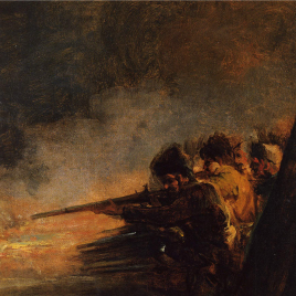 Invitación para la inauguración de la exposición "Goya en tiempos de guerra"
