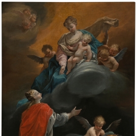 Imagen de Aparición de la Virgen con el Niño a Santa Isabel de Hungría