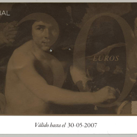 Dos billetes de entrada al Museo del Prado en 2007