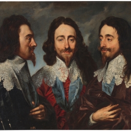 Carlos I de Inglaterra en tres posturas