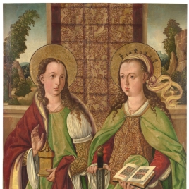 María Magdalena y santa Catalina de Alejandría