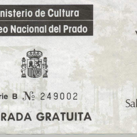 Billete de entrada al Museo [1992-1996]