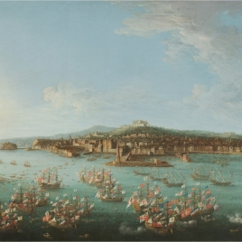 Departure of Charles of Bourbon for Spain, seen from the Sea
