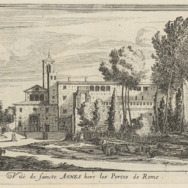 Vista de la Basílica de Santa Inés Extramuros, Roma