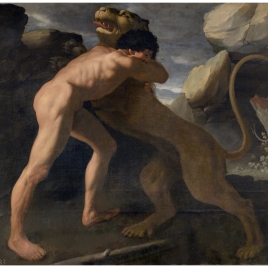 Hércules lucha con el león de Nemea