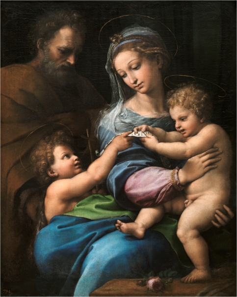 The Holy Family with the Infant Saint John the Baptist, or Madonna of the Rose