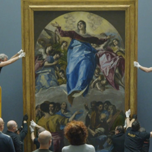 Así ha sido el montaje de la “Asunción de la Virgen”, el primer gran encargo en la carrera del Greco.