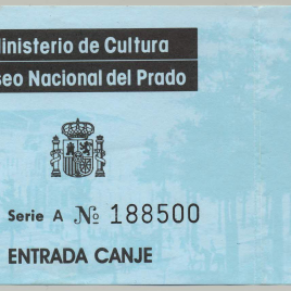 Billete de entrada al Museo [1992-1996]