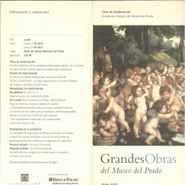 Grandes obras del Museo del Prado : otoño 2007 : ciclo de conferencias / Amigos del Museo del Prado.