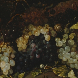 Bodegón de uvas