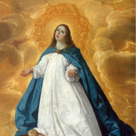 Invitación para una visita a la exposición "Inmaculadas. Donación Plácido Arango Arias"