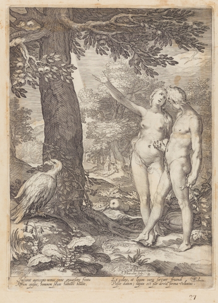 Imagen de la obra: "Adán y Eva ante el Árbol de la Ciencia"