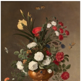Florero y recipiente de cristal