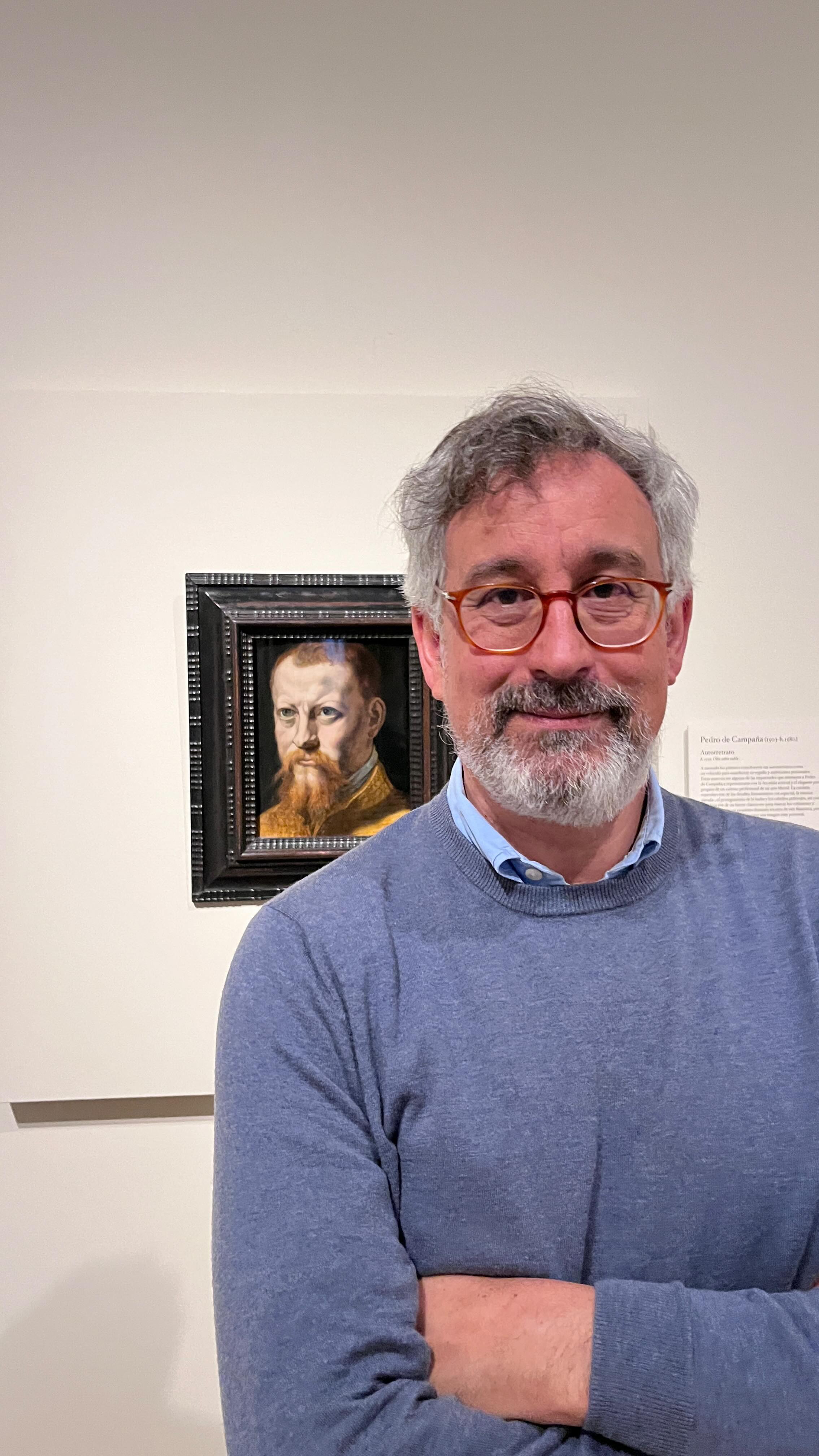 Autorretrato de Pedro de Campaña hacia 1550
