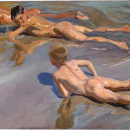 Chicos en la playa. Joaquín Sorolla