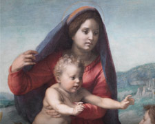 La Virgen con el Niño entre San Mateo y un ángel