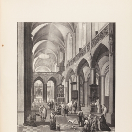 Interior de una iglesia flamenca