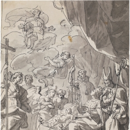 Alegoría del nacimiento de un infante (?)