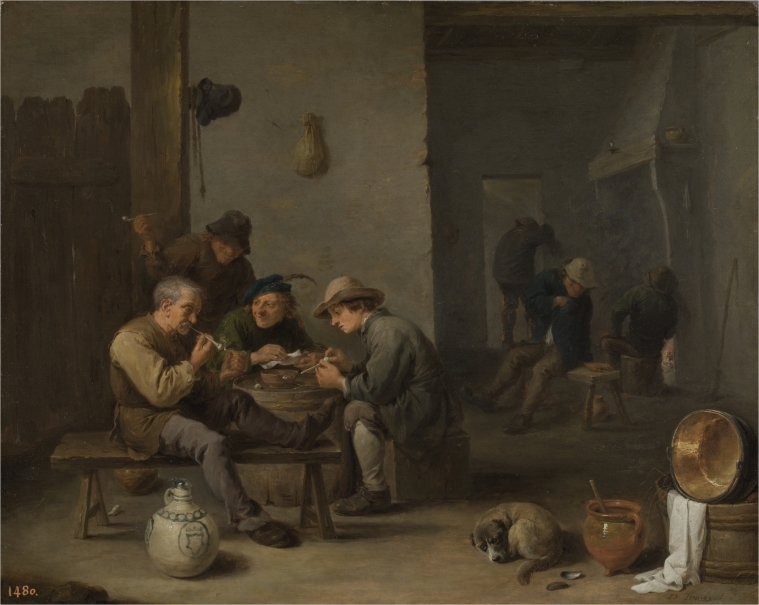 Image of the artwork: "Smokers in a Tavern"