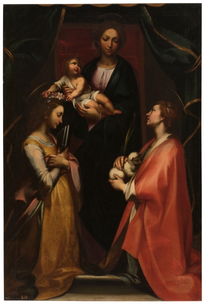 Imagen de la obra: "La Virgen con el Niño y las Santas Cecilia e Inés"