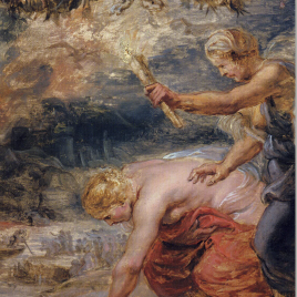 Invitación para la inauguración de la exposición "Rubens. Pintor de bocetos"